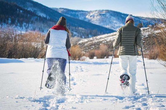 snowshoeing