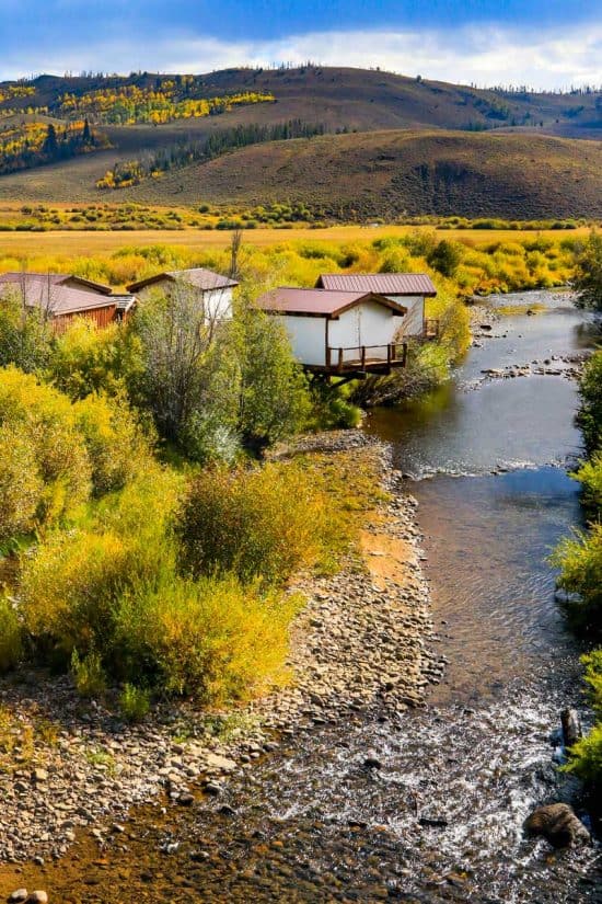 Beautiful scenery surrounds the spa, enhancing the experience of bliss and tranquility.