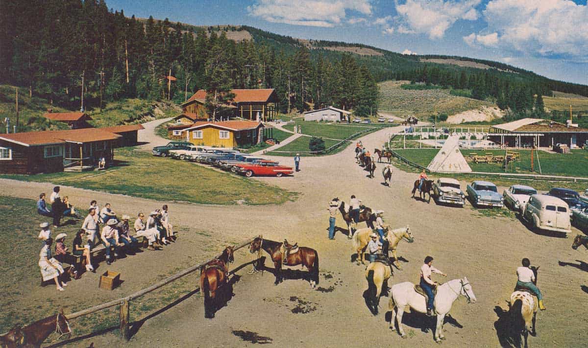 1950 postcard of the ranch