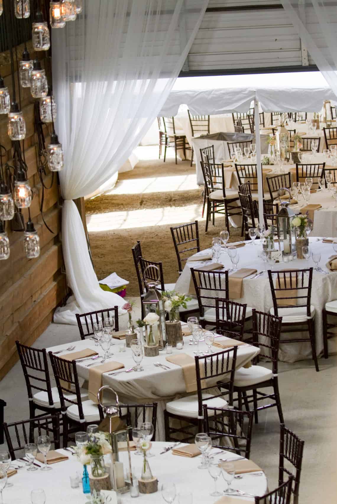 wedding dining area