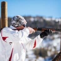 shooting trap at the dude ranch