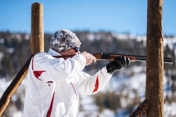 shooting trap at the dude ranch