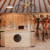 Equipment desk in the Activity Yurt